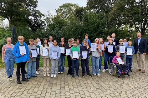 Das erste Jugendparlament der Stadt Meppen tritt zusammen © Stadt Meppen