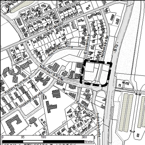 Übersichtsplan B-Plan 98 - 3. Änderung © Stadt Meppen