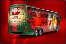 Weihnachtsbus Symbolfoto