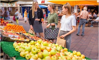 Wochenmarkt am Stadtgraben